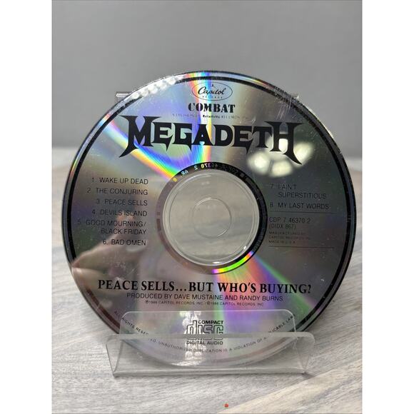 Other - Megadeth – Peace Sells… But Who’s Buying? CD – Combat/Capitol Original Press